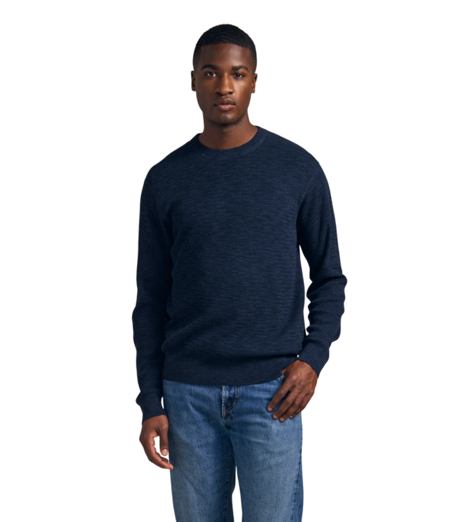 Conor Men's Crew Neck Sweater - Navy | Velvet by Graham and Spencer