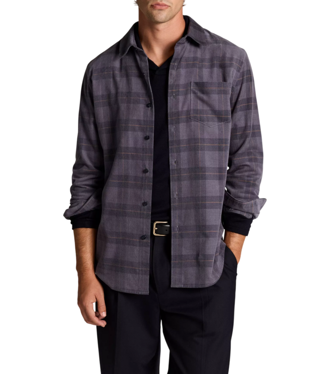 Corduroy Hamilton Plaid Shirt - Late Evening Combo