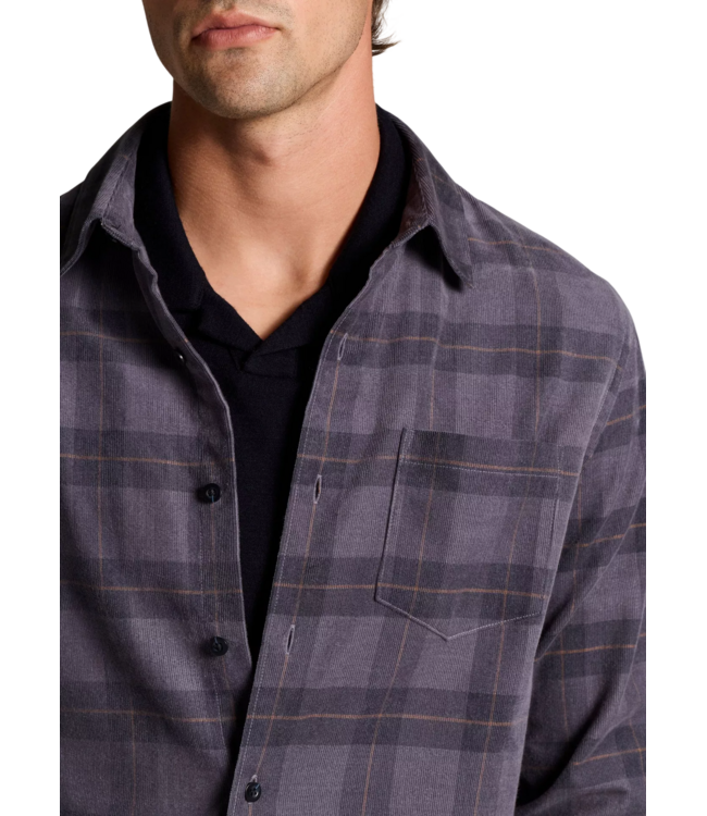 Corduroy Hamilton Plaid Shirt - Late Evening Combo