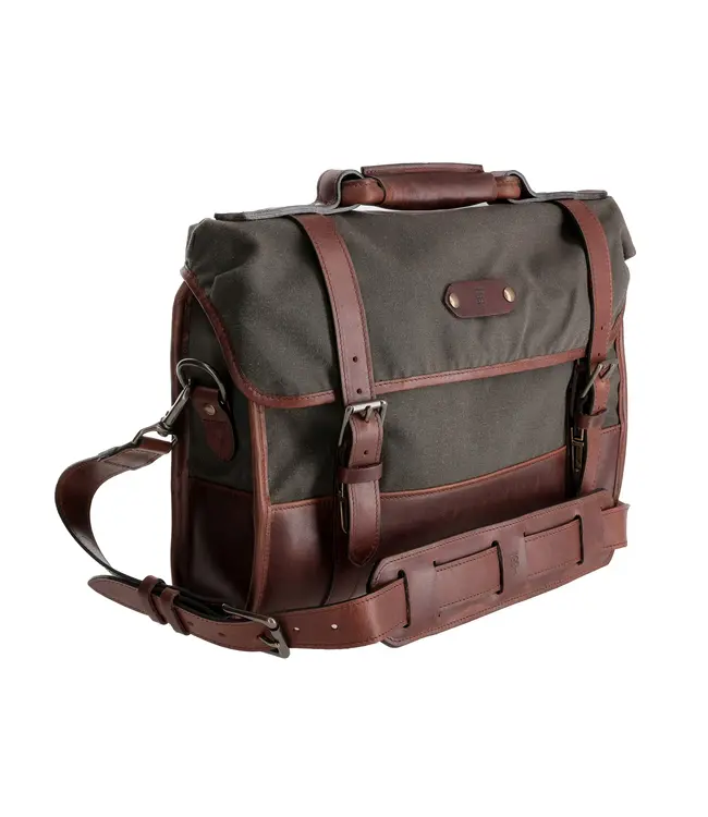 Canvas Messenger Bag - Bark | Tom Beckbe