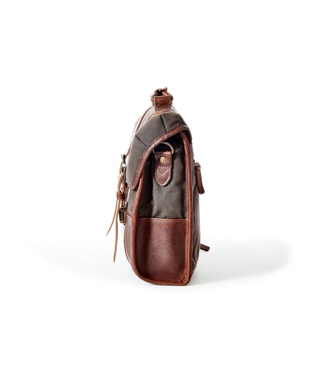 Canvas Messenger Bag - Bark | Tom Beckbe