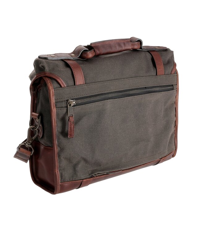 Canvas Messenger Bag - Bark | Tom Beckbe