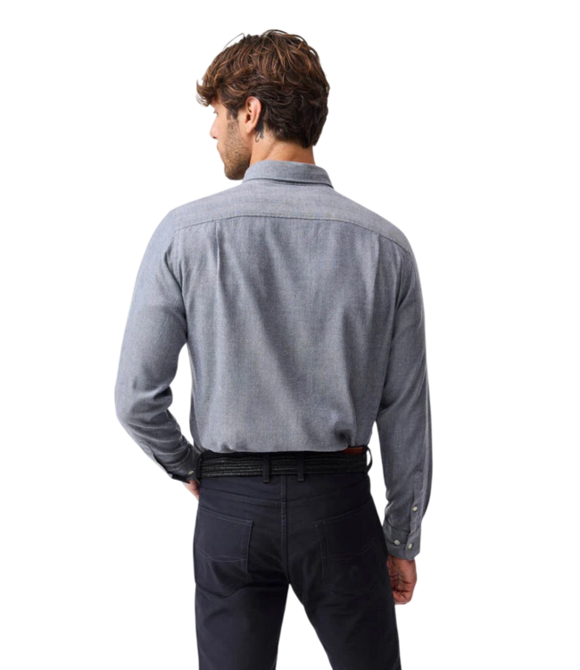Barhill Long Sleeve Sports Fit Shirt - Denim | Rodd & Gunn