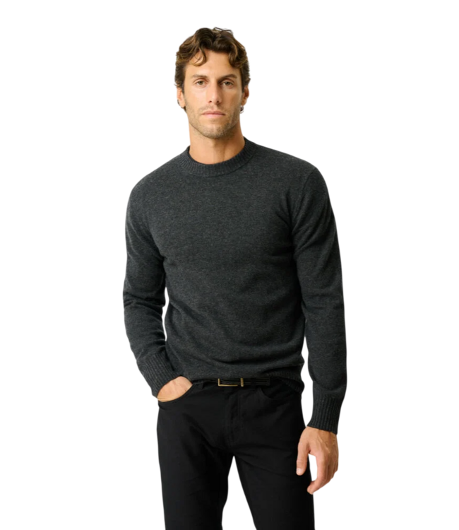 Stewart Island Knit Sweater - Dark Charcoal | Rodd & Gunn