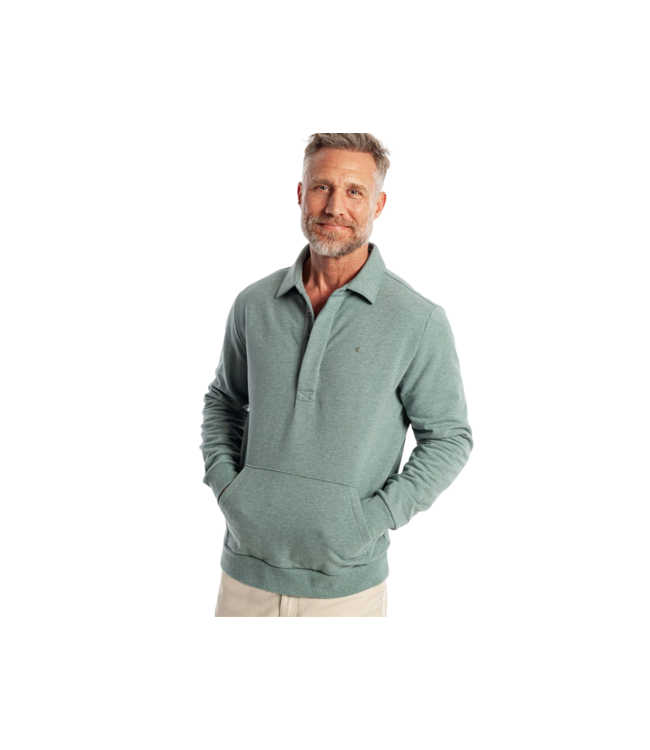 Collared Sweatshirt - Heather Lagoon