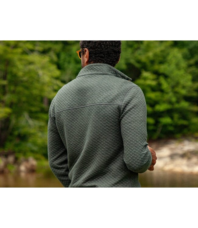 Quilted Pullover - Heather Ivy