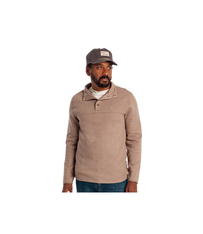 Quilted Pullover - Heather Sand