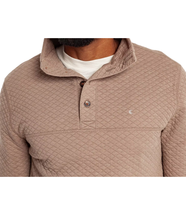 Quilted Pullover - Heather Sand