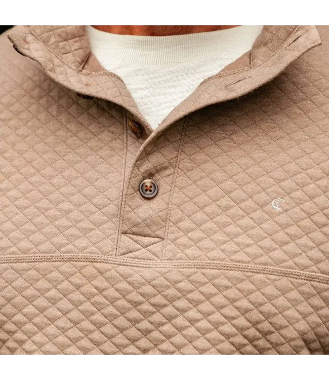 Quilted Pullover - Heather Sand