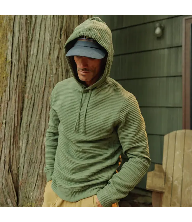 Quilted Hoodie - Olive