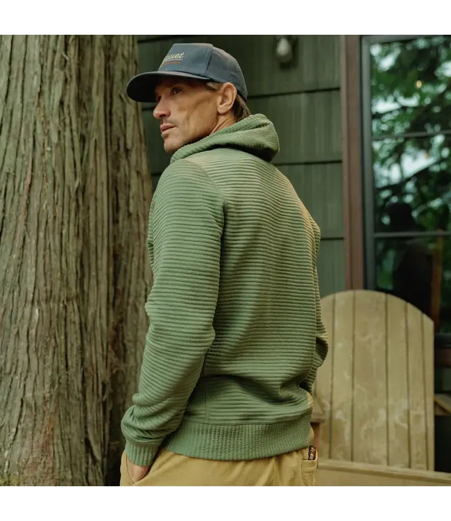 Quilted Hoodie - Olive