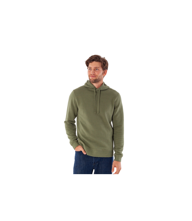 Quilted Hoodie - Olive