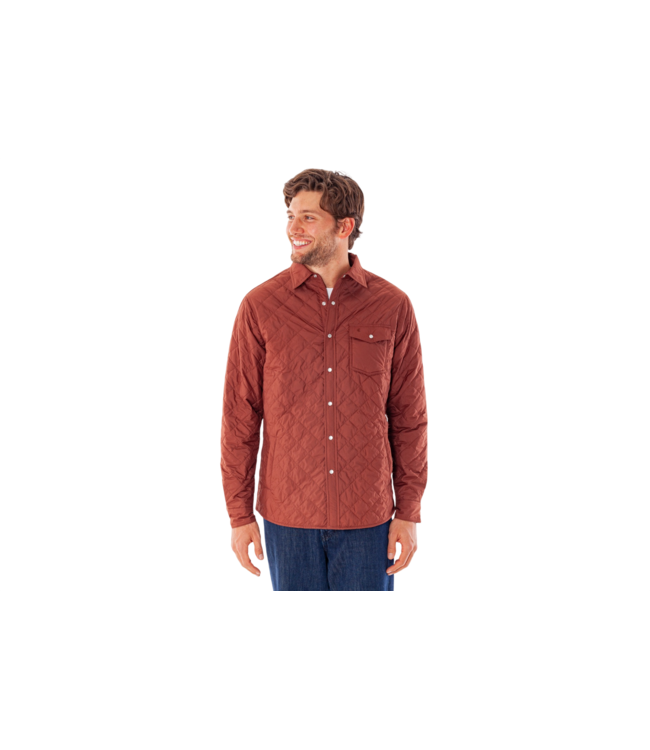 Quilted Shacket - Firewood