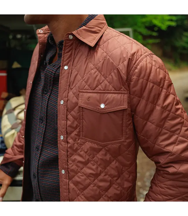 Quilted Shacket - Firewood