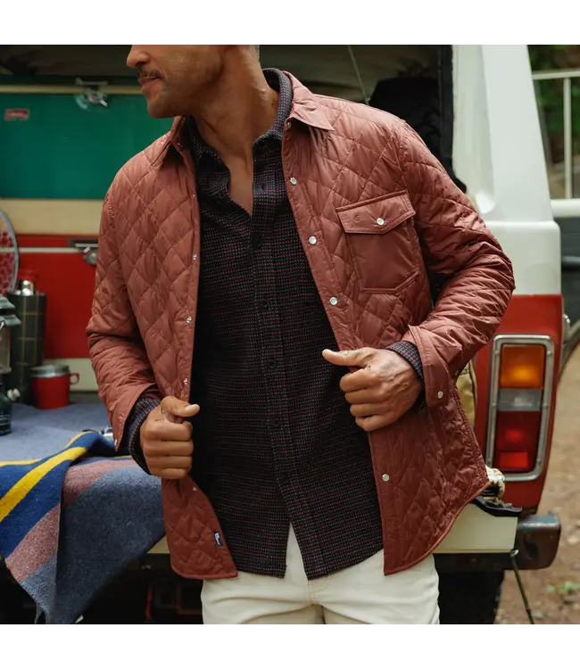 Quilted Shacket - Firewood