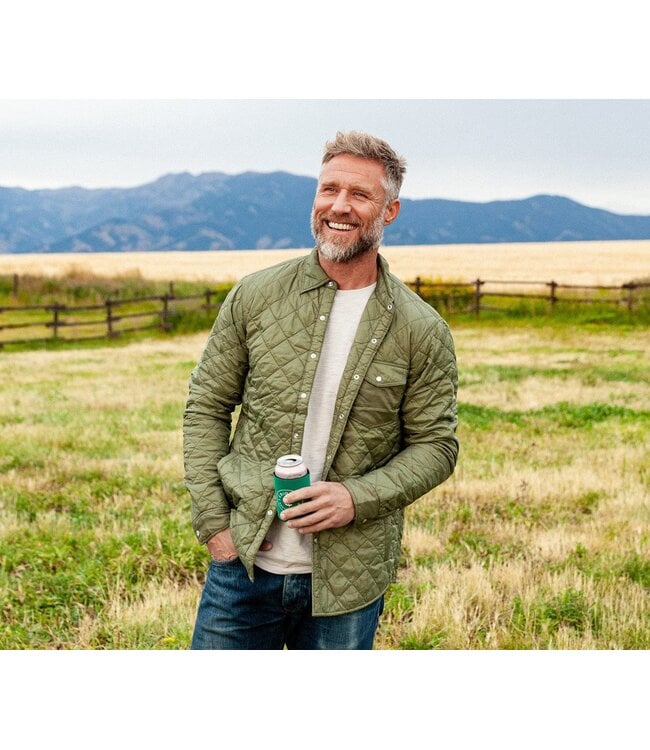 Quilted Shacket - Olive