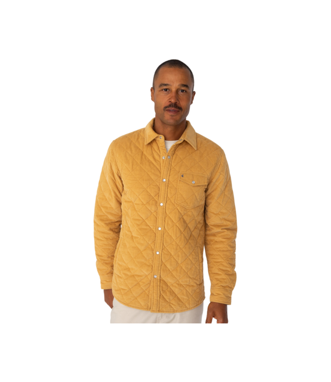 Corduroy Quilted Shacket - Camel