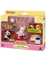 EPOCH (CALICO CRITTER & KIDOOZIE) CC BABY'S TOY BOX ~ SNOW RABBIT & PANDA BABIES