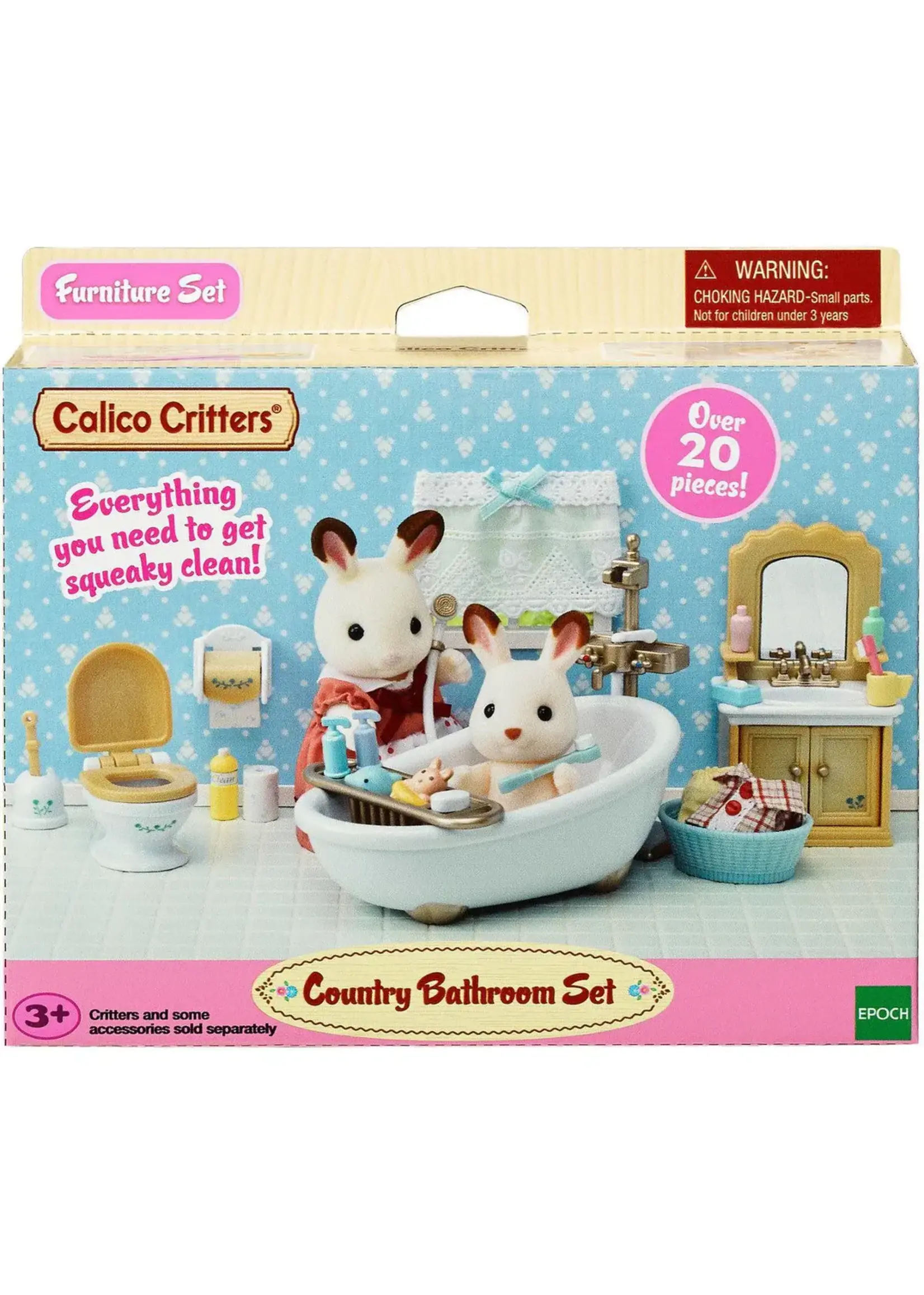EPOCH (CALICO CRITTER & KIDOOZIE) CC COUNTRY BATHROOM SET
