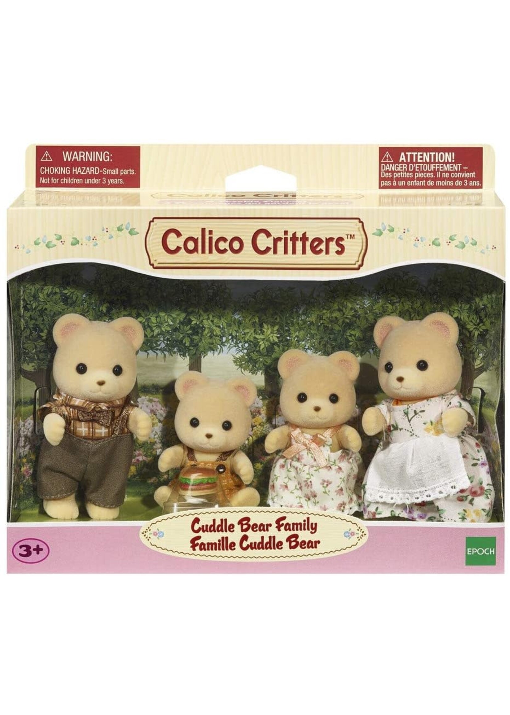 EPOCH (CALICO CRITTER & KIDOOZIE) CC CUDDLE BEAR FAMILY