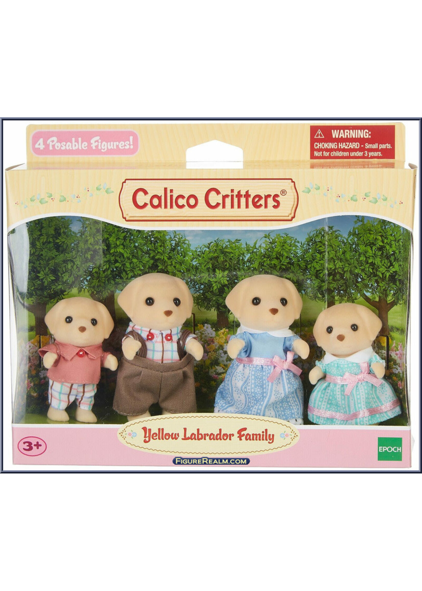 EPOCH (CALICO CRITTER & KIDOOZIE) CC YELLOW LABRADOR FAMILY