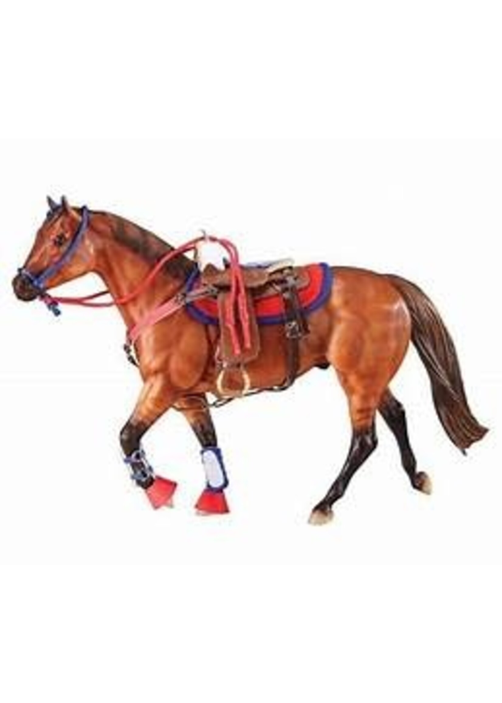 REEVES INTERNATIONAL (BREYER & COLLECTA) BREYER WESTERN RIDING SET HOT COLORS