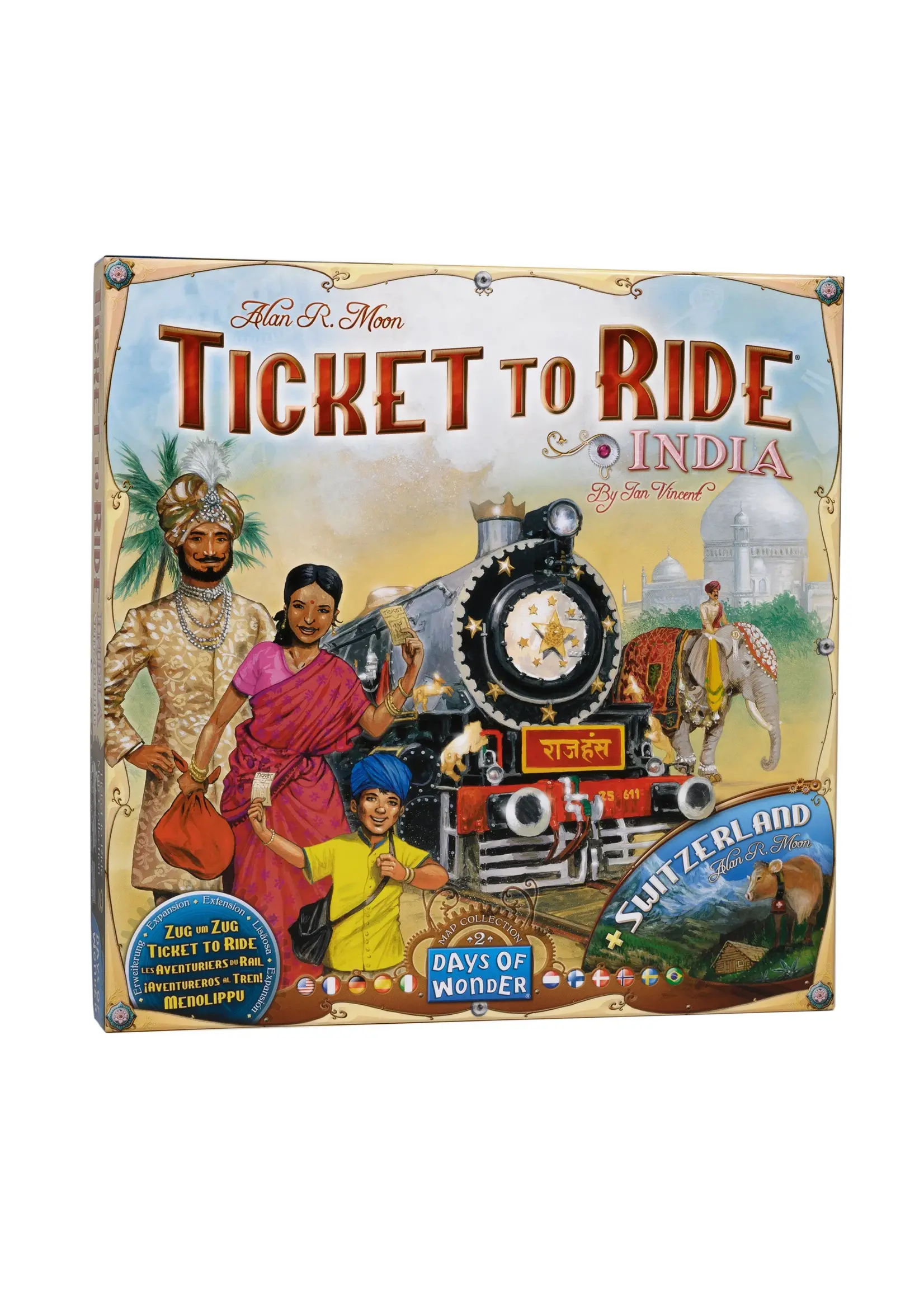 ASMODEE TICKET TO RIDE INDIA AND SWITZERLAND