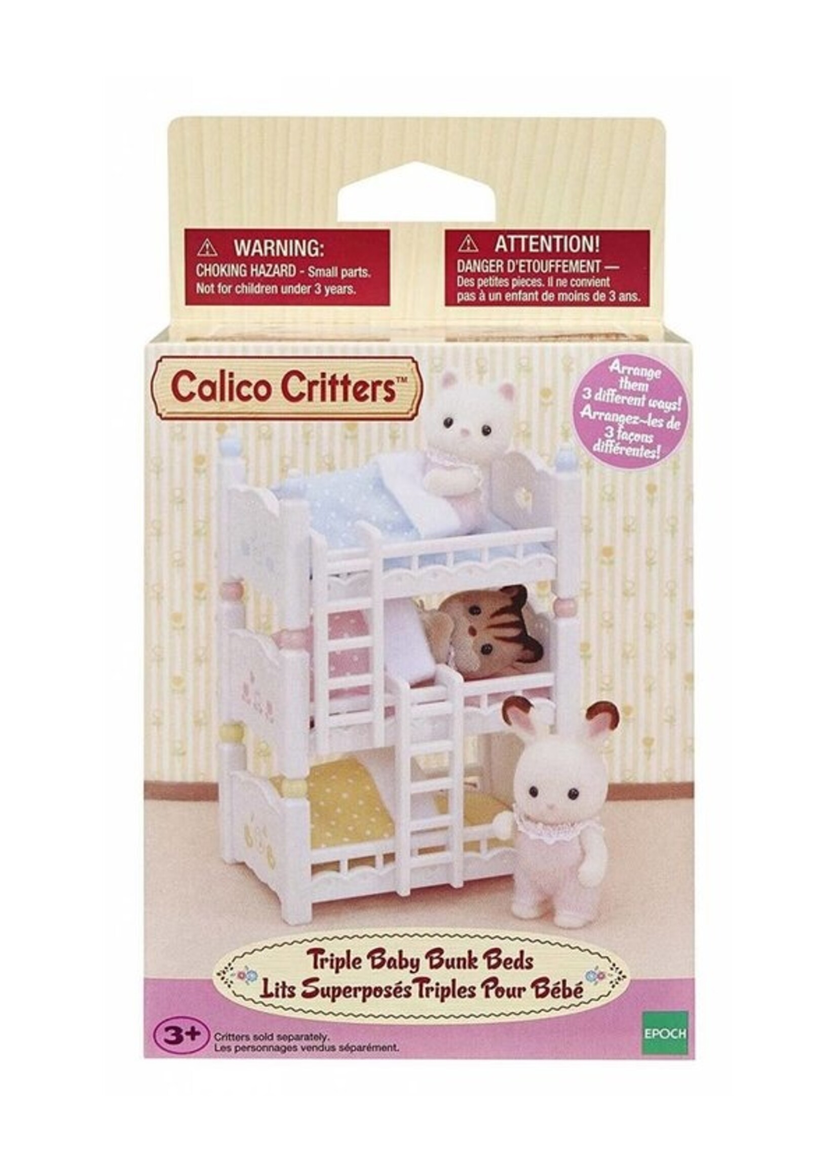 EPOCH (CALICO CRITTER & KIDOOZIE) CC TRIPLE BUNK BEDS