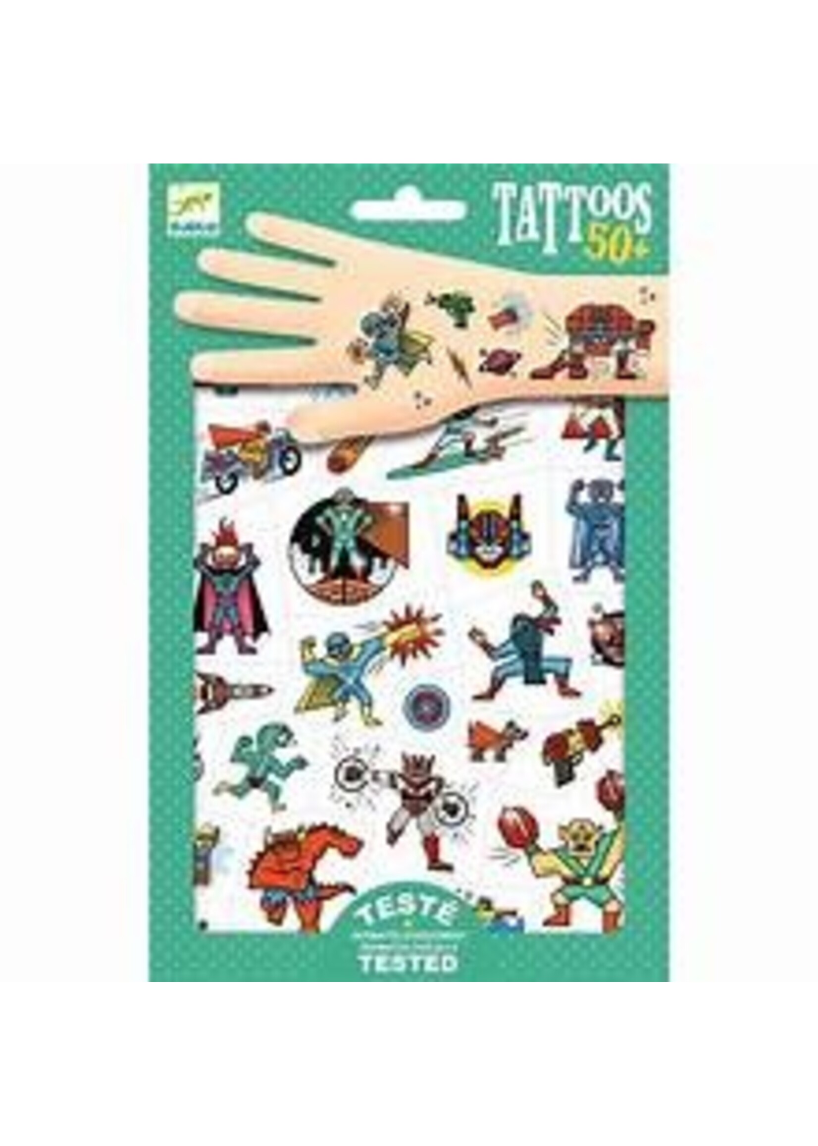 DJECO DJ TATTOOS HEROES VS VILLAINS