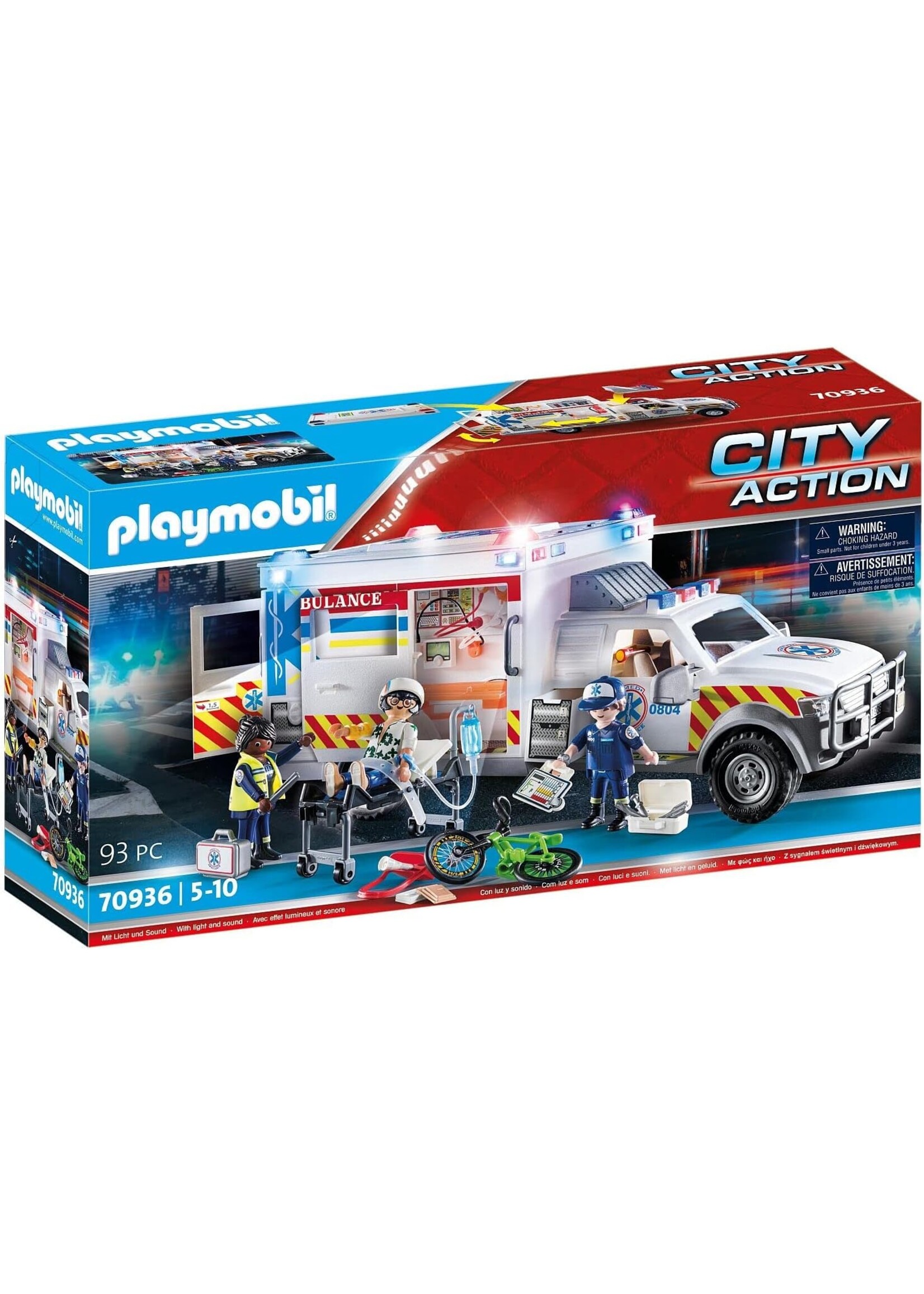 PLAYMOBIL PLAYMO AMBULANCE WITH LIGHTS AND SOUNDS