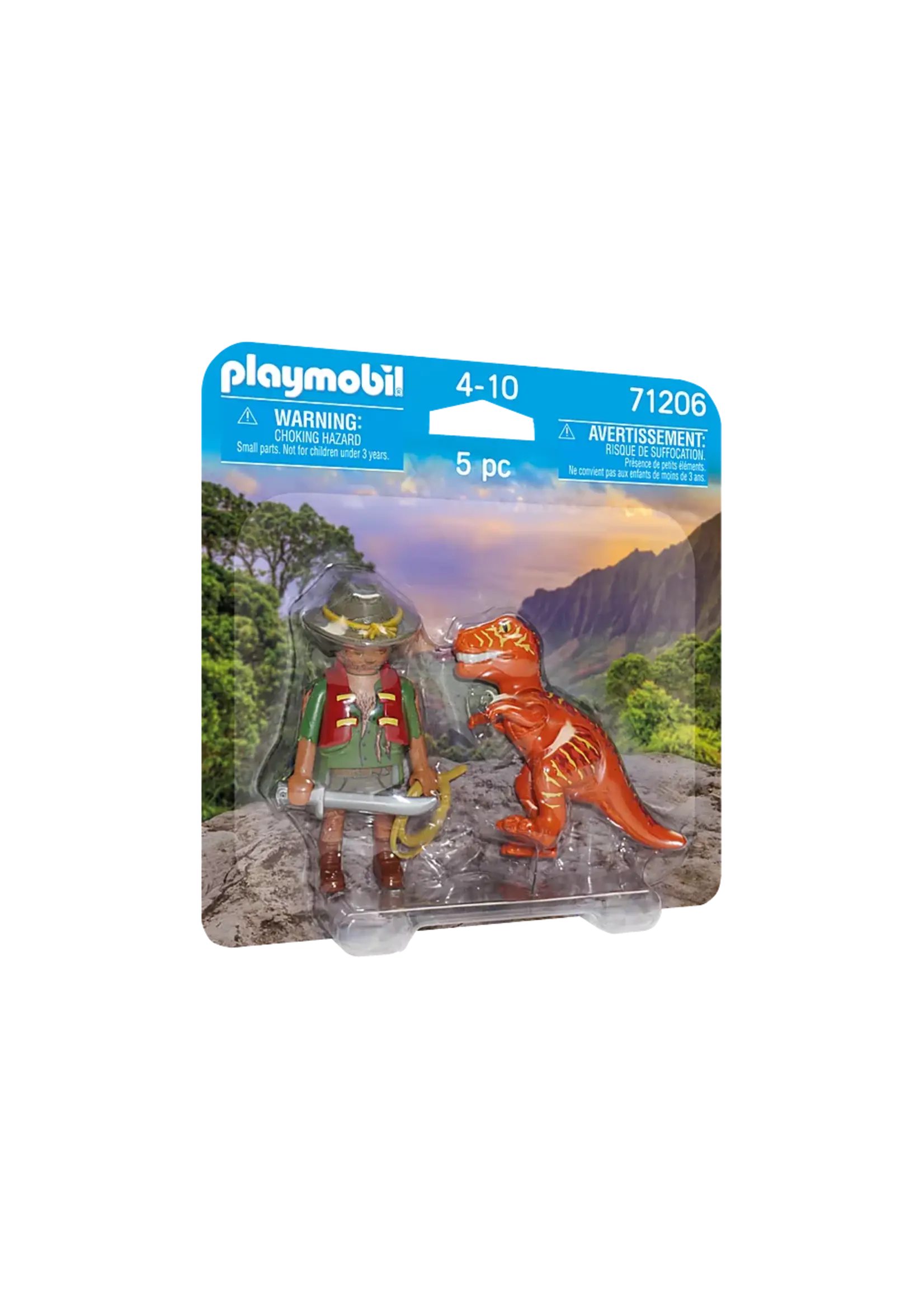 PLAYMOBIL PLAYMO ADVENTURER WIT T-REX