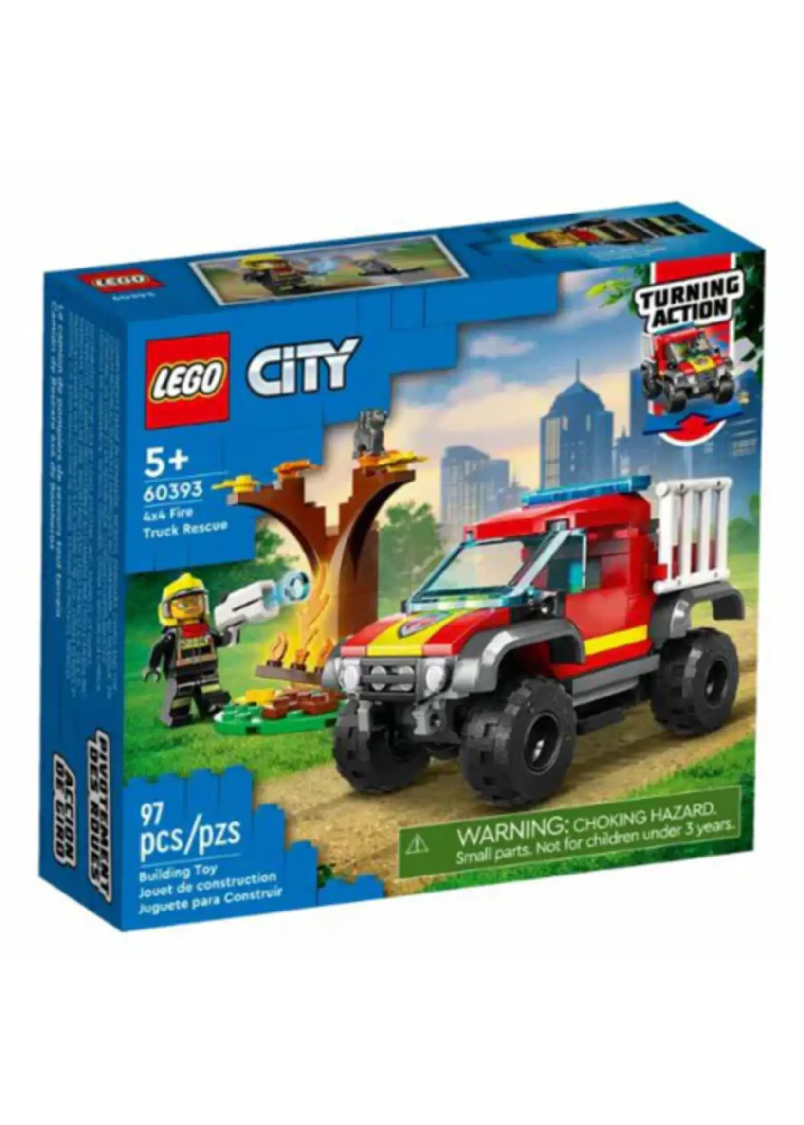 LEGO LEGO 4X4 FIRE TRUCK WITH RESCUE BOAT