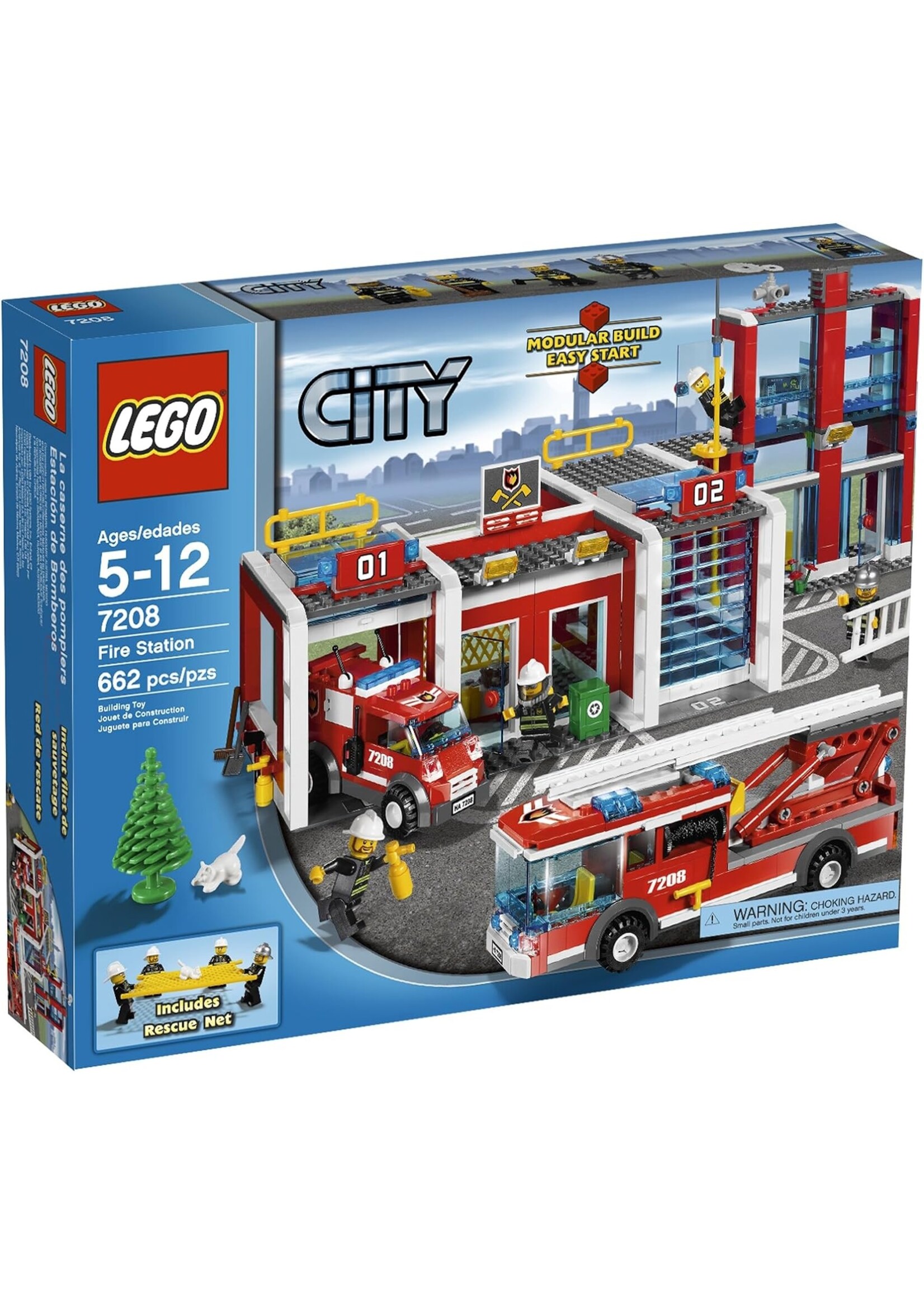 LEGO LEGO FIRE STATION WITH FIRE TRUCK