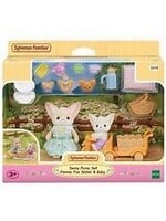 EPOCH (CALICO CRITTER & KIDOOZIE) CC SUNNY PICNIC SET ~ FENNEC FOX SISTER AND BABY