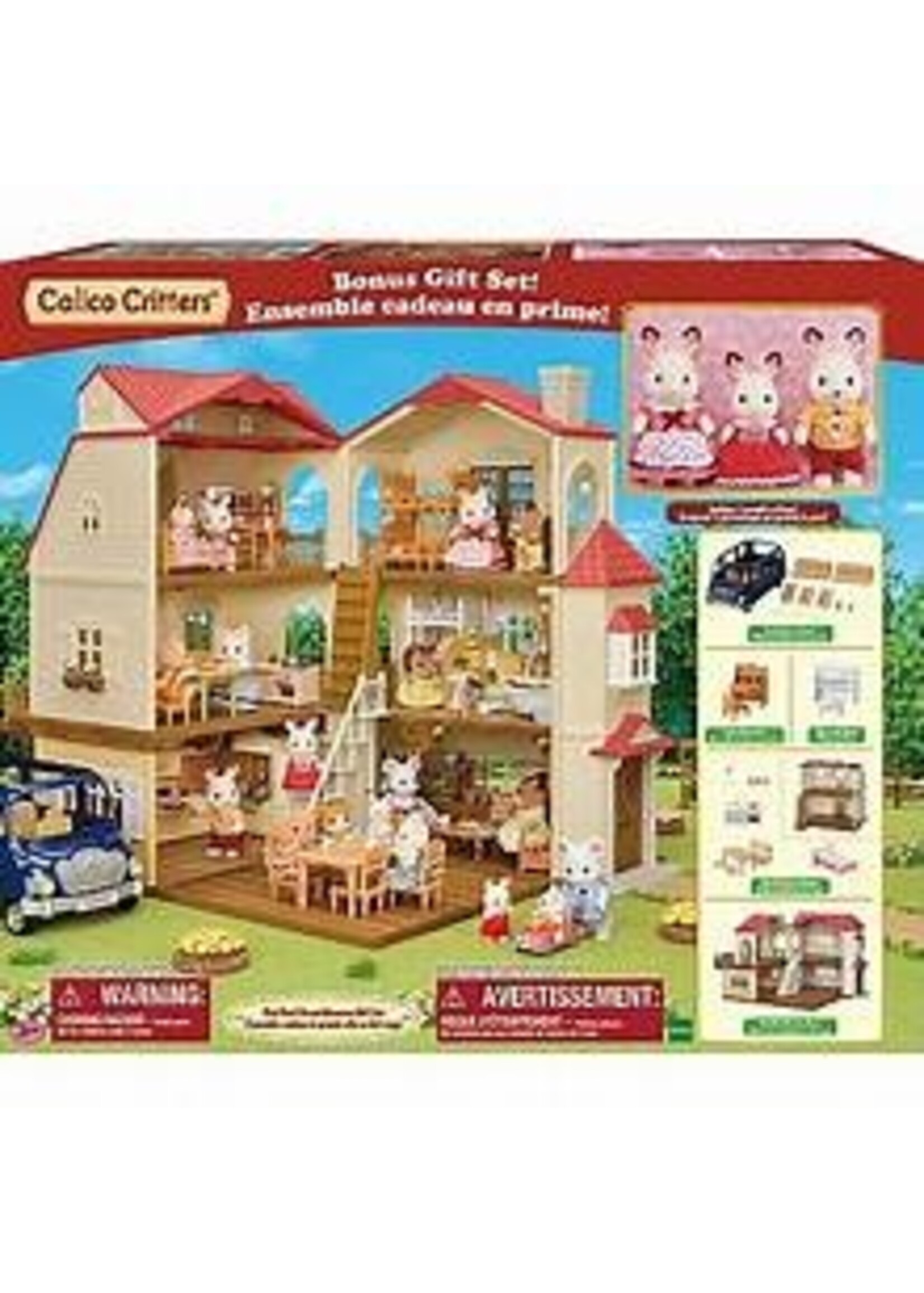 EPOCH (CALICO CRITTER & KIDOOZIE) CC RED ROOF GRAND MANSION GIFT SET