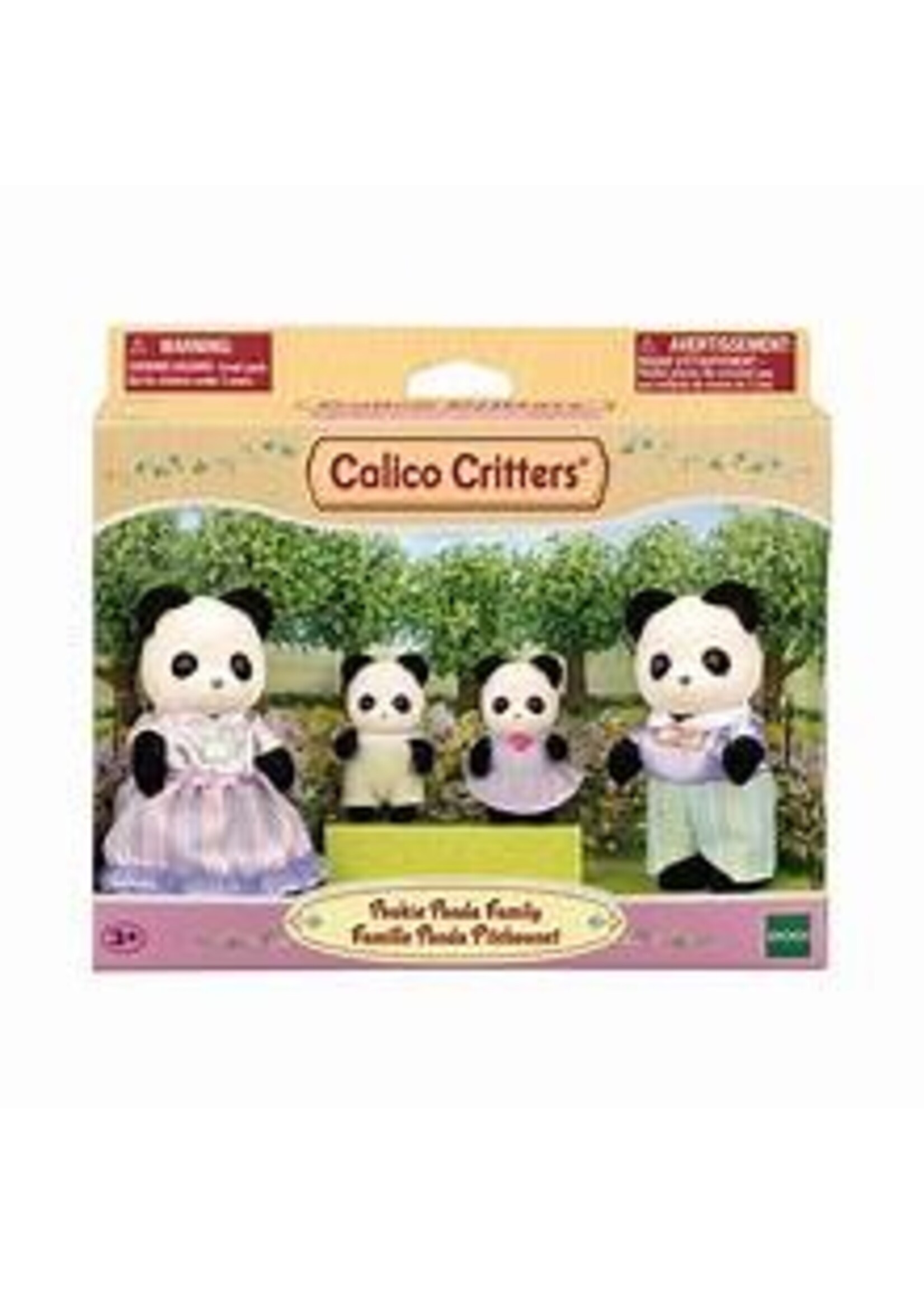 EPOCH (CALICO CRITTER & KIDOOZIE) CC POOKIE PANDA FAMILY