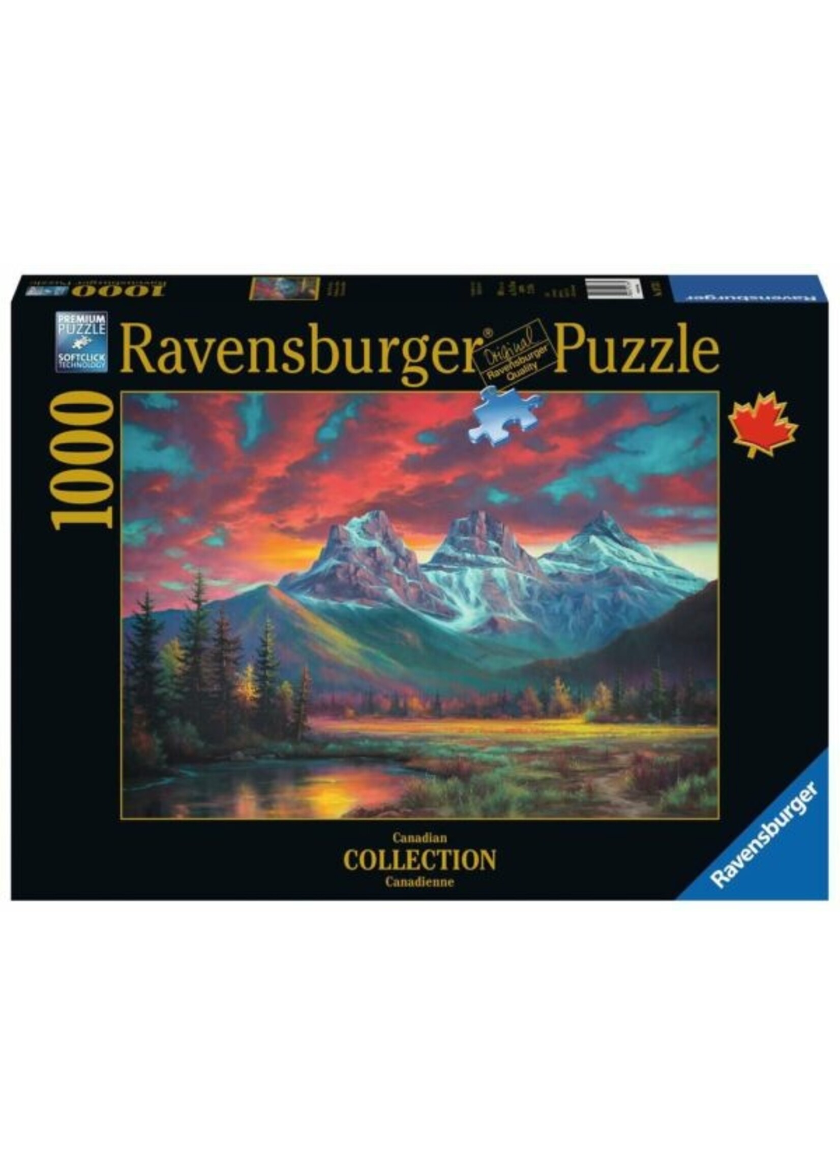 RAVENSBURGER PUZZLE 1000 PC ALBERTA'S THREE SISTERS