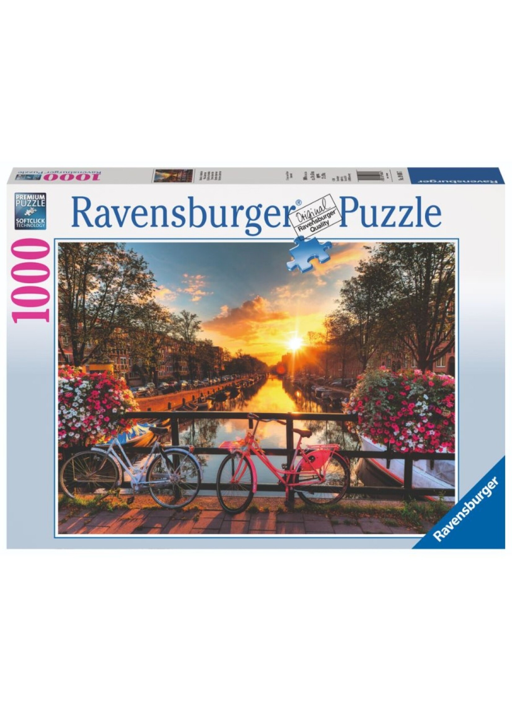 RAVENSBURGER PUZZLE 1000 PC BICYCLES IN AMSTERDAM