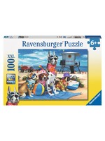 RAVENSBURGER PUZZLE 100 PCS NO DOGS ON THE BEACH