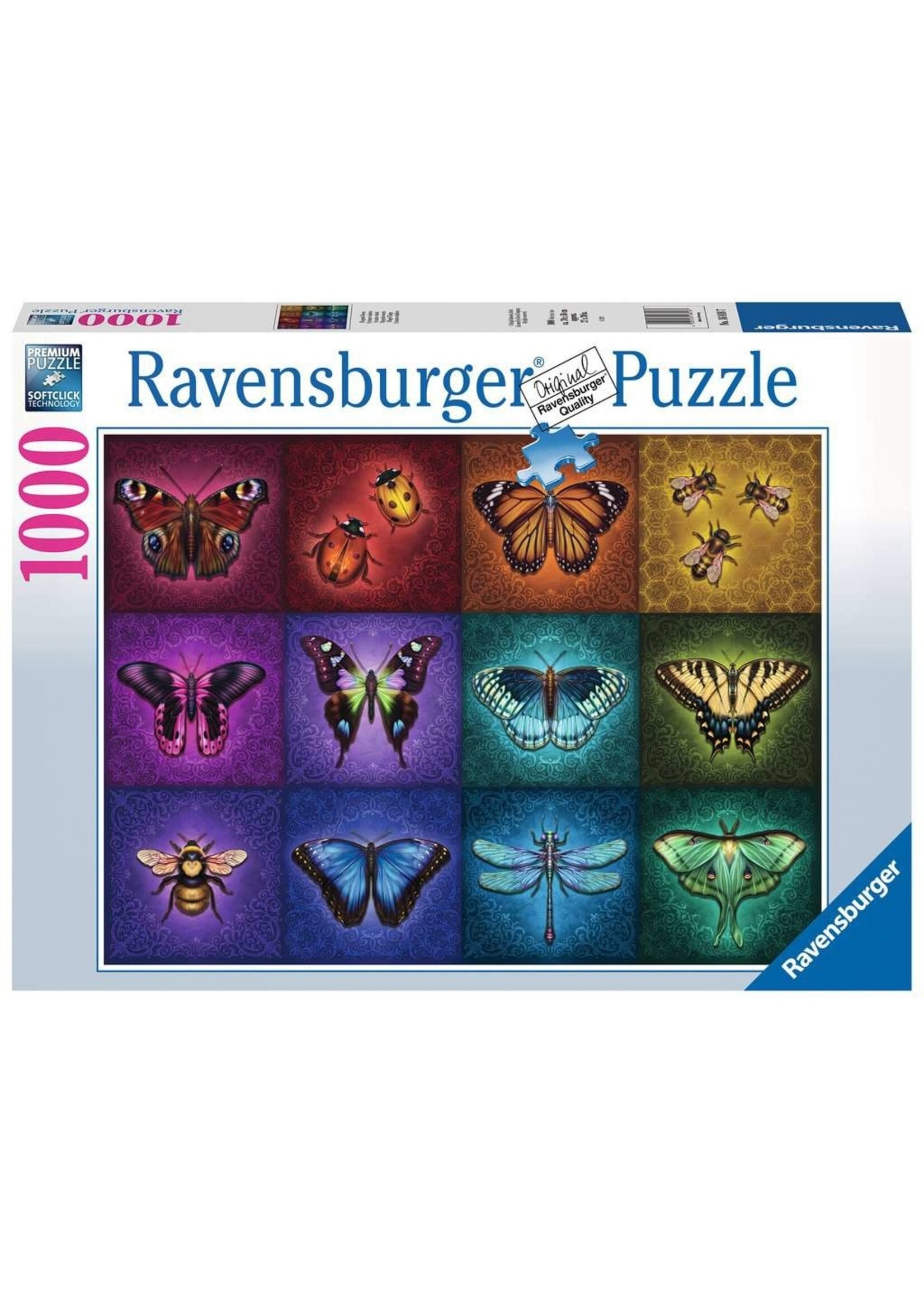 RAVENSBURGER PUZZLE 1000 PC WINGED THINGS