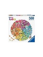 RAVENSBURGER PUZZLE 500PC FLOWERS ROUND