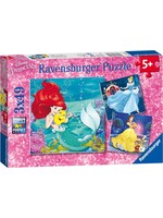 RAVENSBURGER PUZZLE 3X49 PCS PRINCESS ADVENTURE