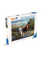 RAVENSBURGER PUZZLE 500 PC LOVING LONGHORNS