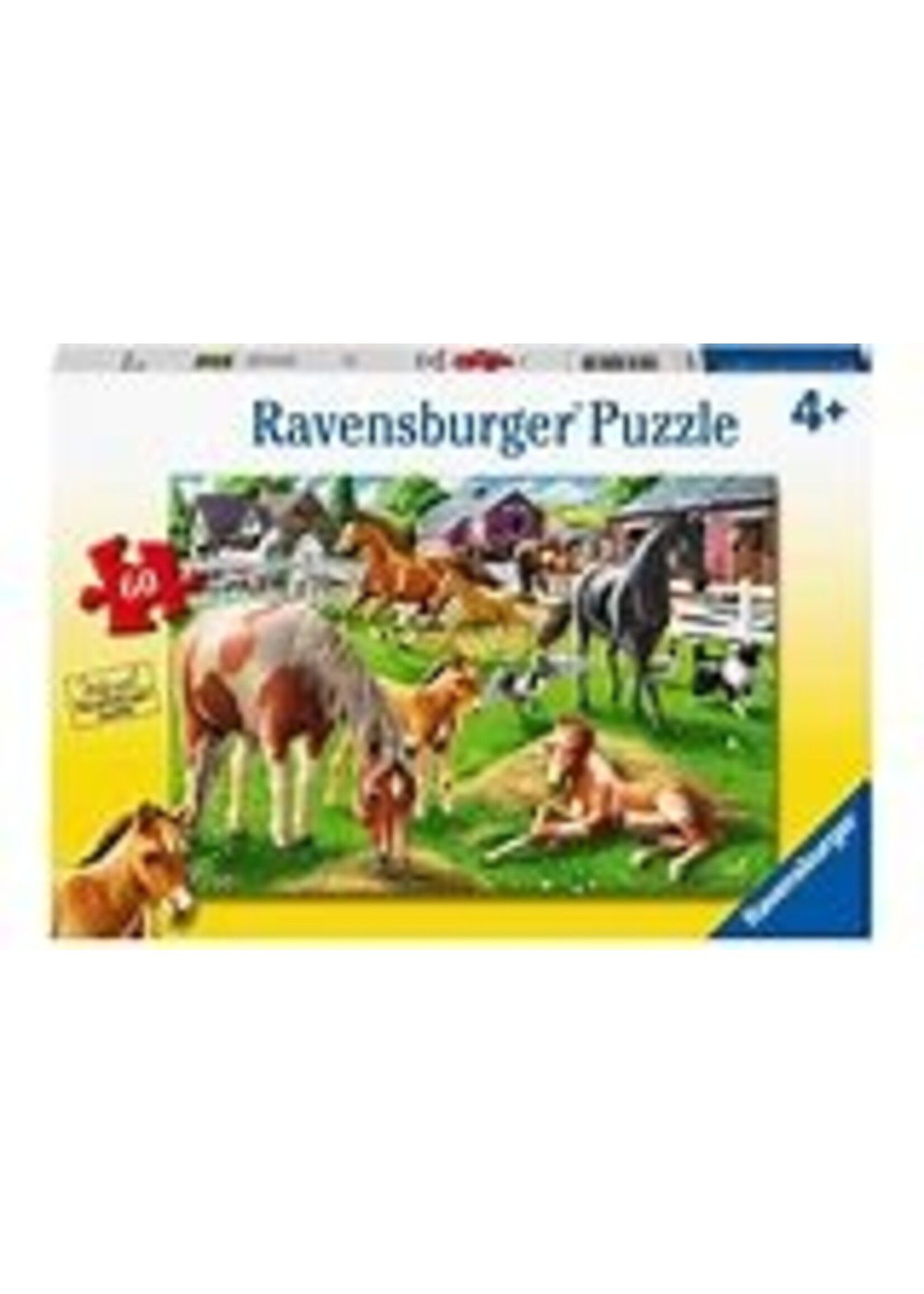 RAVENSBURGER PUZZLE 60 PCS HAPPY HORSES