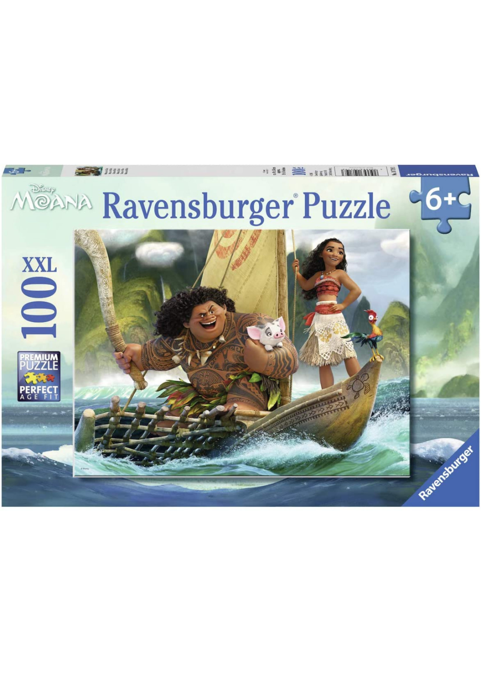 RAVENSBURGER PUZZLE 100 PC MOANA AND MAUIE