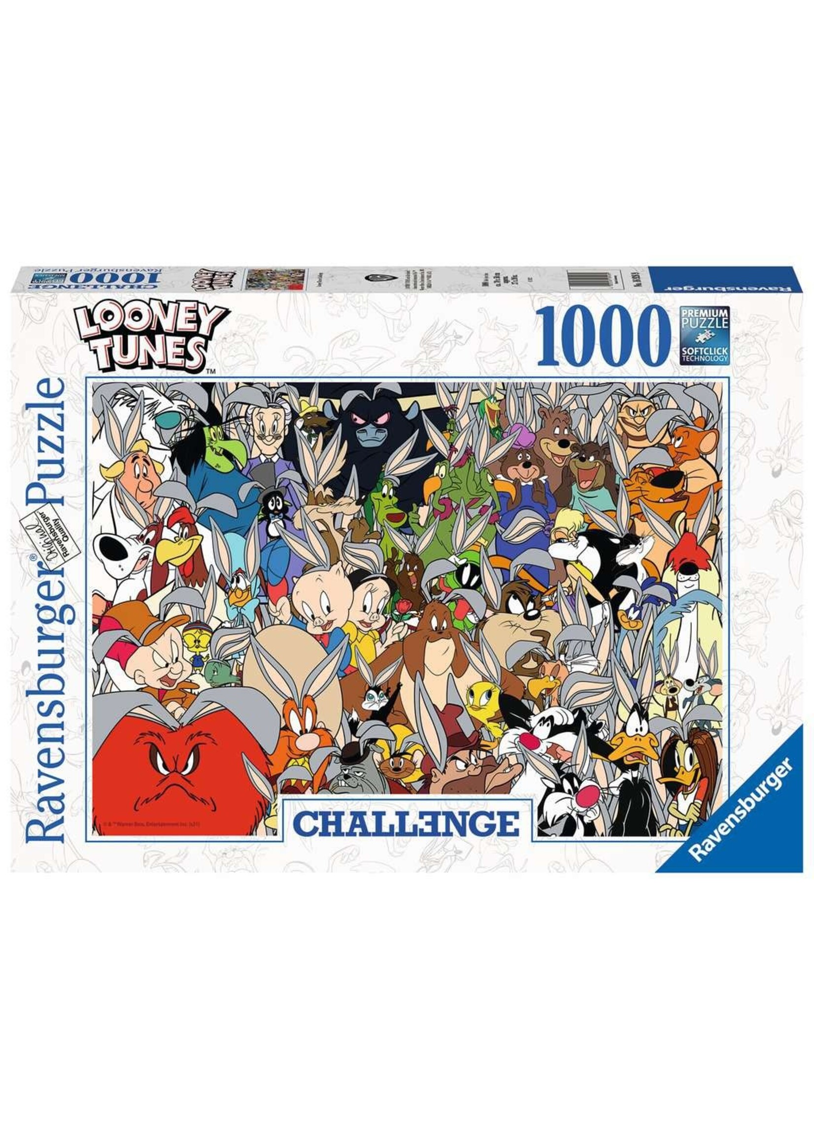 RAVENSBURGER PUZZLE 1000 PC LOONEY TUNES CHALLENGE