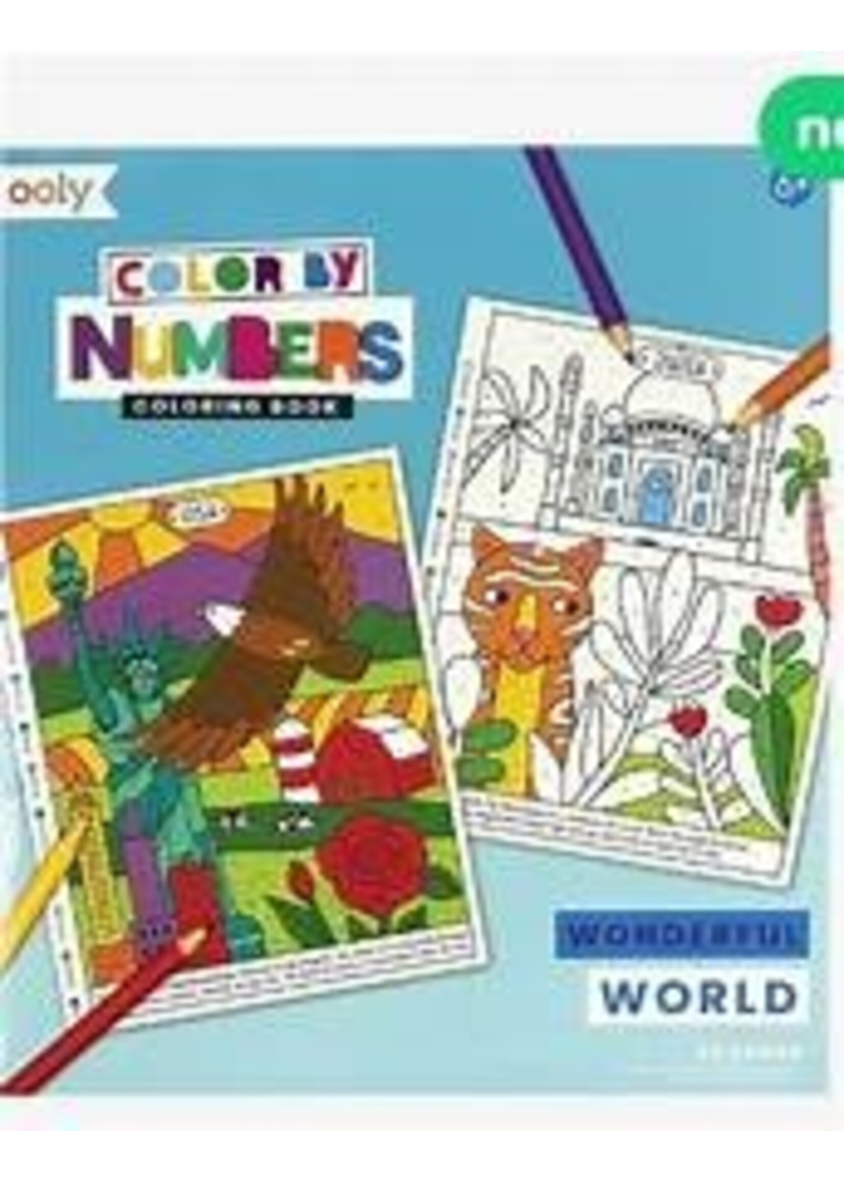 OOLY OOLY COLOR BY NUMBERS WONDERFUL WORLD