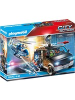 PLAYMOBIL PLAYMO POLICE PURSUIT W/ HELICOPTER