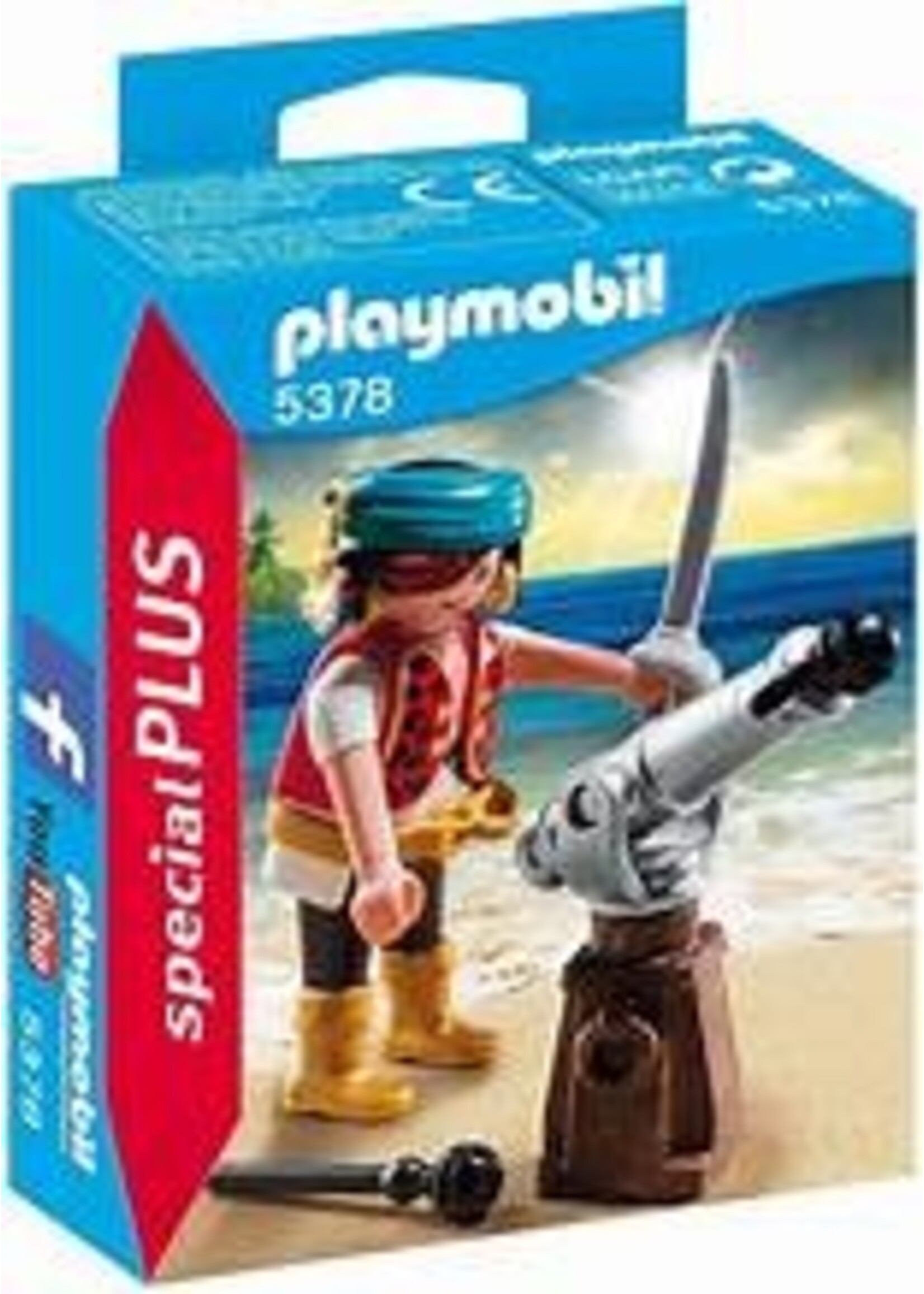 PLAYMOBIL PLAYMO PIRATE WITH CANNON