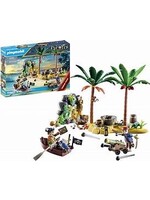 PLAYMOBIL PLAYMO PIRATE TREASURE ISLAND WITH ROWBOAT